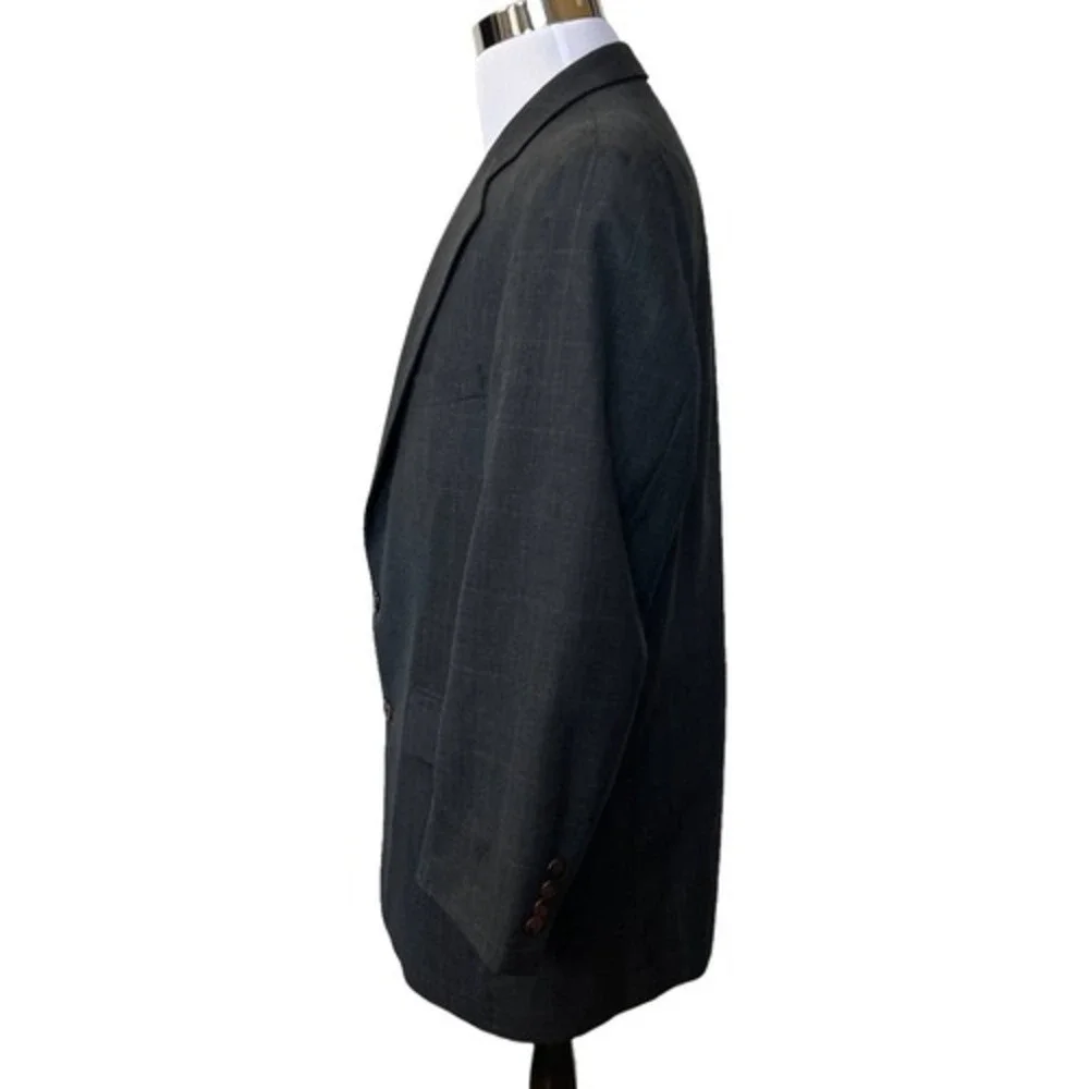 Vintage Chaps Ralph Lauren Men's 43R Two Button Single‎ Vent Plaid Blazer Jacket